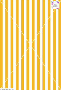 Stripe Vertical - 20mm - Sun Yellow & White