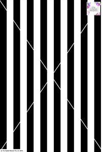Stripe Vertical - 30mm - Black & White