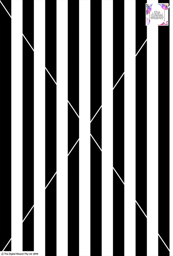 Stripe Vertical - 30mm - Black & White