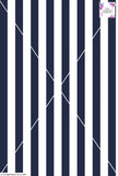 Stripe Vertical - 30mm - Navy Blue & White