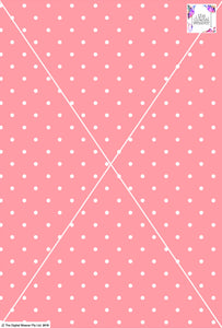 Spot Design - 8mm - Rose & White