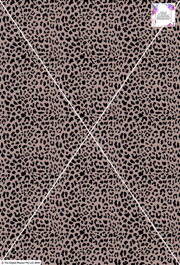 Cheetah Design - 10mm - Latte & Black