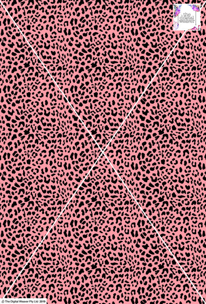 Cheetah Design - 10mm - Rose & Black