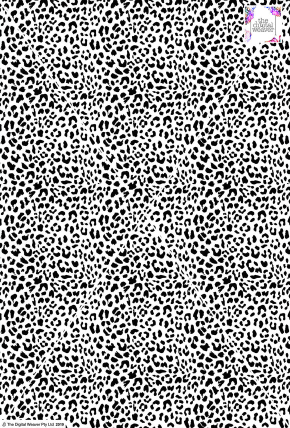 Cheetah Design - 10mm - White & Black