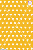 Heart Design - 3cm - Sun& White