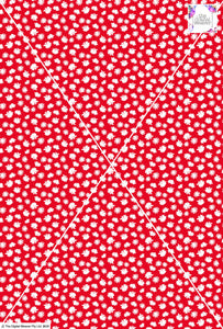 Ditsy Floral - 10mm - Red & White