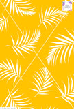Tropical Leaf - 100mm - Sun Yellow & White