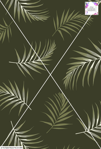Tropical Leaf - 100mm - Khaki