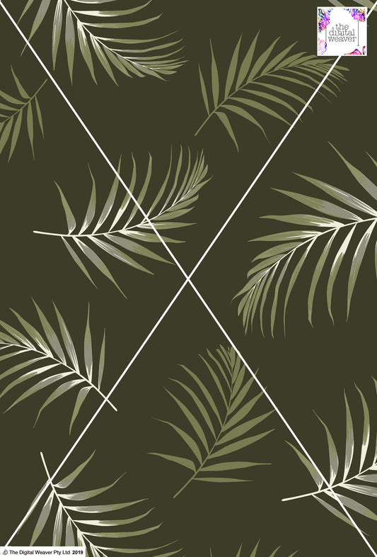 Tropical Leaf - 100mm - Khaki