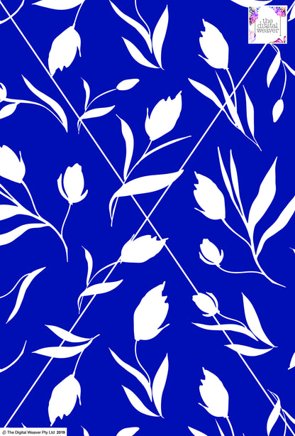 Floral Tulip - 100mm - Blue