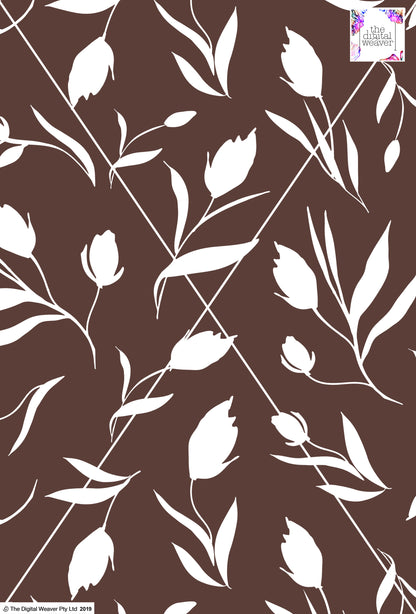 Floral Tulip - 100mm - Chocolate