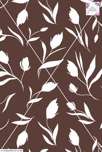 Floral Tulip - 100mm - Chocolate