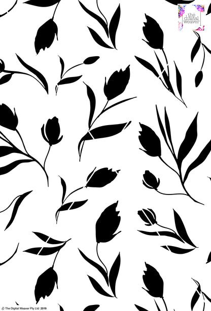 Floral Tulip - 100mm - White