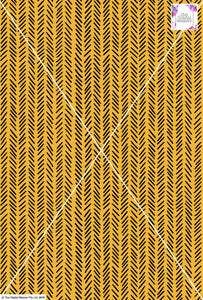 Tribal Lines Design - 10mm - Sun Yellow