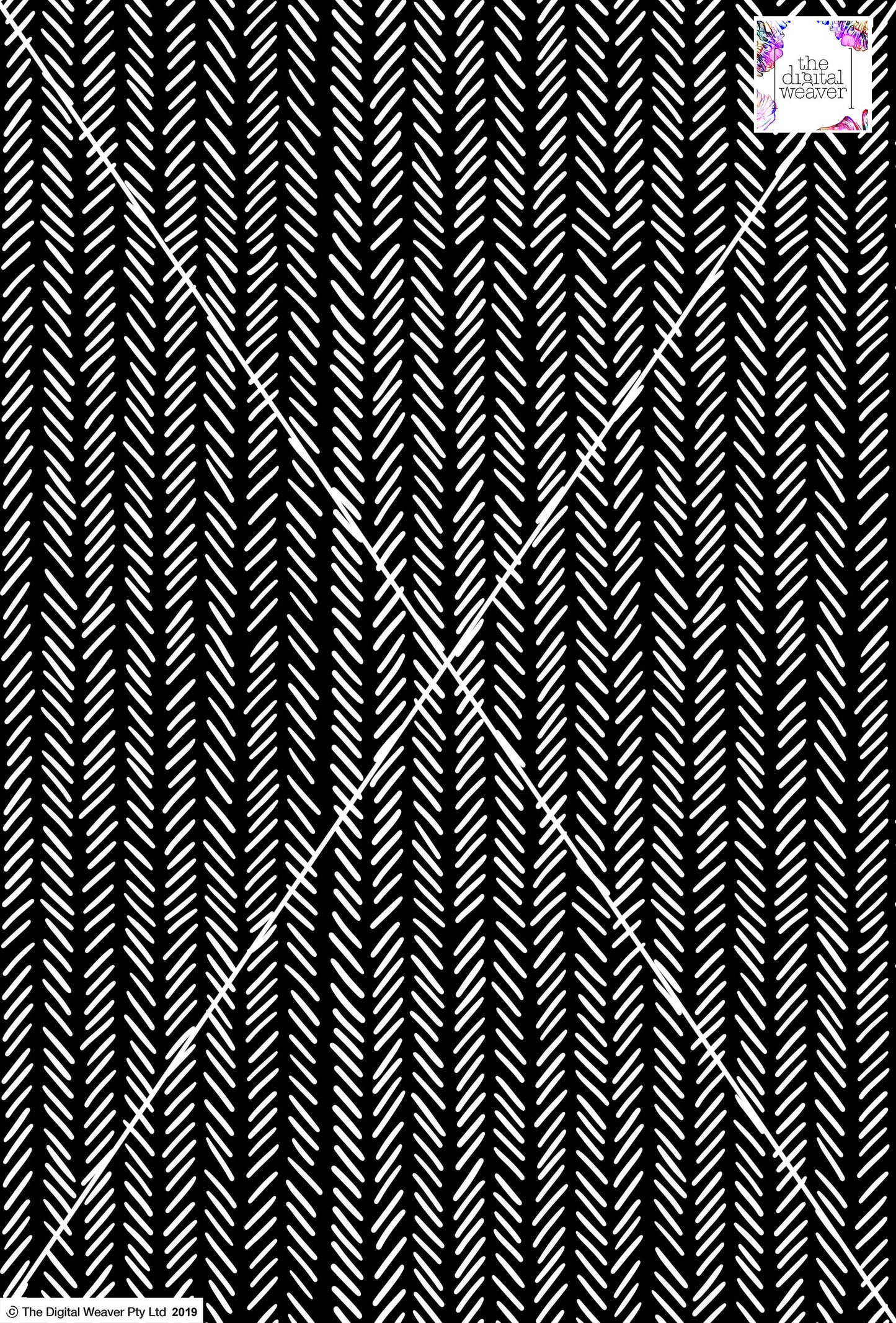 Tribal Lines Design - 10mm - Black