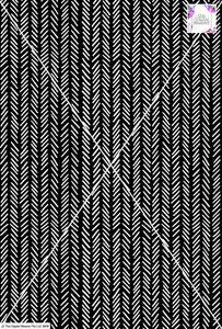 Tribal Lines Design - 10mm - Black