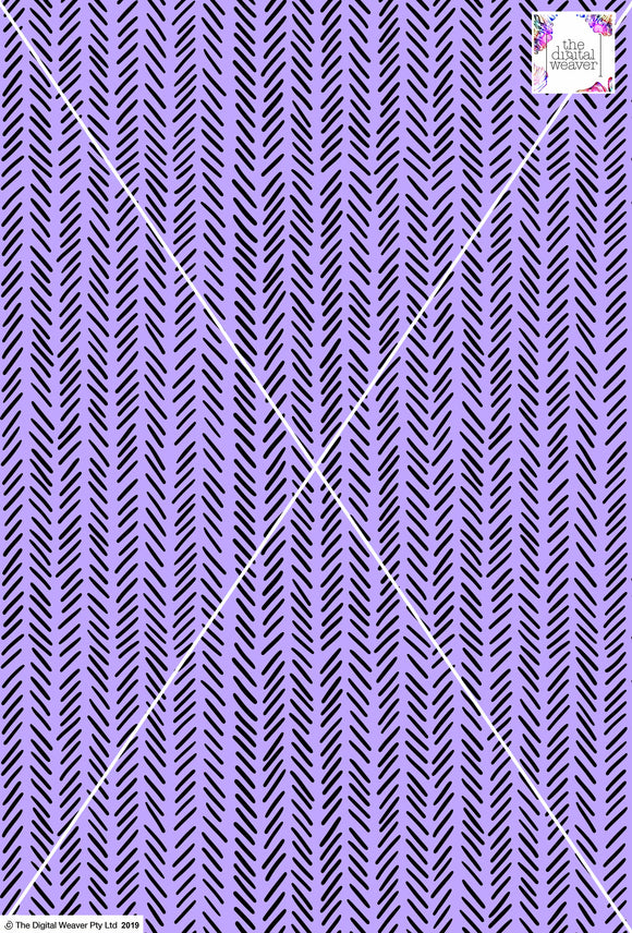 Tribal Lines Design - 10mm - Lilac