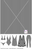 Stripe Vertical - 5mm - Black & White